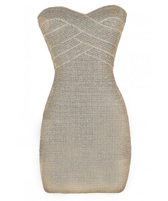 Cute Party Dress, Cute Cocktail Dress, Cute Bodycon Dress, Silver Bodycon Dress, Gold Bodycon Dress, Silver Strapless Dress, Gold Strapless Dress, Metallic Bodycon Dress