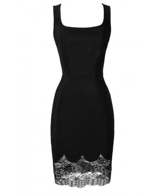 Cute Black Dress, Little Black Dress, Black Lace Dress, Fitted Black Dress, Black Cocktail Dress, Black Party Dress, Black Lace Hemline Dress