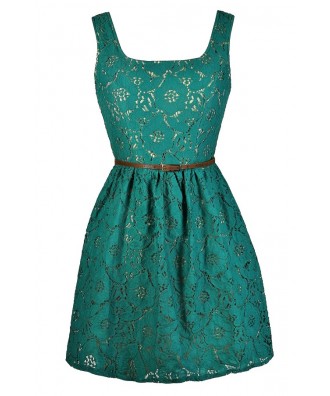 Cute Jade Dress, Cute Teal Dress, Jade Lace Dress, Teal Lace Dress, Jade Lace A-Line Dress, Teal Lace A-Line Dress, Belted Teal Dress, Belted Jade Dress, Teal Lace A-Line Dress, Jade Lace A-Line Dress, Teal Lace Party Dress, Teal Lace Summer Dress, Teal S