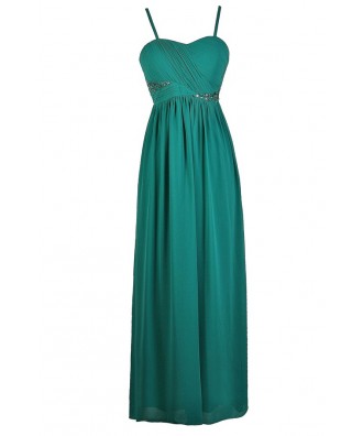 Jade Maxi Dress, Teal Maxi Dress, Jade Prom Dress, Teal Prom Dress, Teal Formal Dress, Jade Formal Dress, Teal Embellished Maxi Dress, Jade Embellished Prom Dress