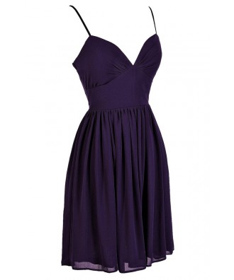 Purple Party Dress, Cute Purple Dress, Purple Cocktail Dress, Purple A ...