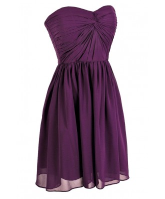 Cute Purple Dress, Royal Purple Dress, Purple Bridesmaid Dress, Purple ...