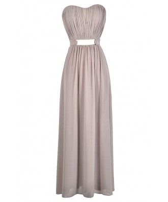 Light Purple Mink Bridesmaid Maxi Dress