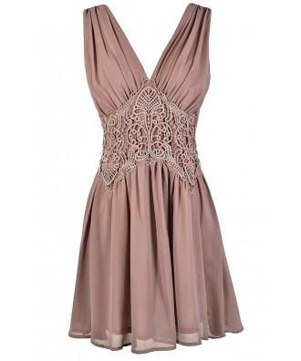 Mauve Pink Dress, Dusty Pink Dress, Mauve Embroidered Dress, Pink Embroidered Waist Dress, Mauve Party Dress, Mauve Cocktail Dress, Dusty Pink Cocktail Dress, Dusty Pink Party Dress