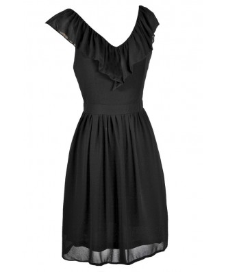 Cute Black Dress, Little Black Dress, Black Ruffle Dress, Black Summer ...