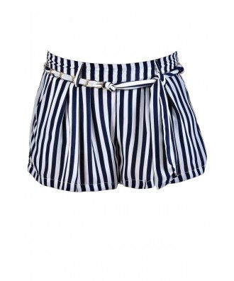 Navy and White Stripe Shorts, Nautical Stripe Shorts, Cute Stripe Shorts, Cute Vacation Shorts, Navy and White Shorts, Pinstripe Shorts