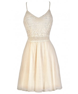 Cute Beige Dress, Beige Lace Dress, Cream Lace Dress, Cute Summer Dress, Beige Summer Dress, Cream Summer Dress