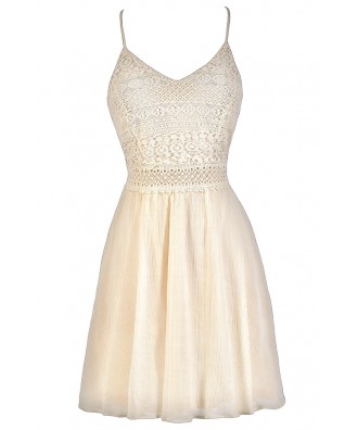 Cute Beige Dress, Beige Lace Dress, Cream Lace Dress, Cute Summer Dress, Beige Summer Dress, Cream Summer Dress