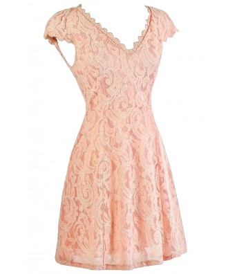 Pink Lace Dress, Cute Pink Dress, Pink Summer Dress Lily Boutique