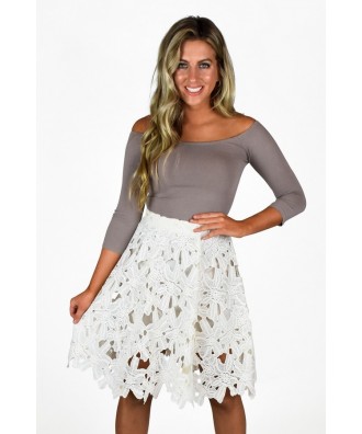 Ivory Lace Skirt