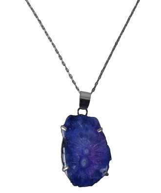 Silver and Amethyst Crystal Pendant